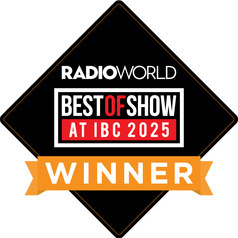 Radio World Best in Show IBC award 2025 Radio World Best of Show logo 2025