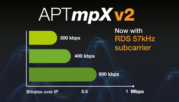 APTmpX v2 bitrates with RDS 